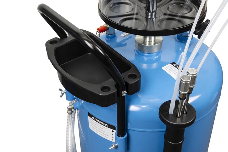 Установка для замены масла  СТАНКОИМПОРТ MC7003 со сливной воронкой щупами и колбой 70л - изображение 3