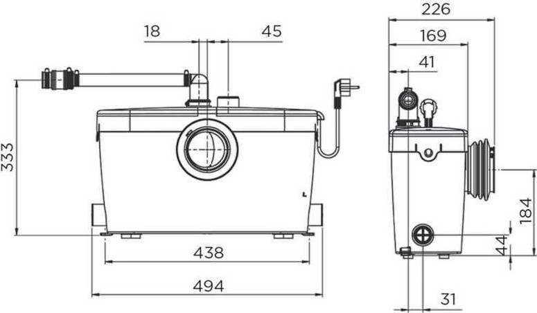 Установка канализационная SFA SANIACCESS 3 - изображение 5