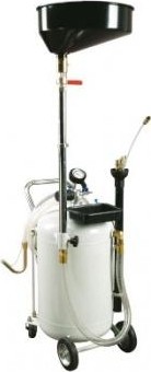 Установка откачки масла LUBEWORKS AODE 090 пневмо, объем 90л, с воронкой 18л, 8 щупов AODE090