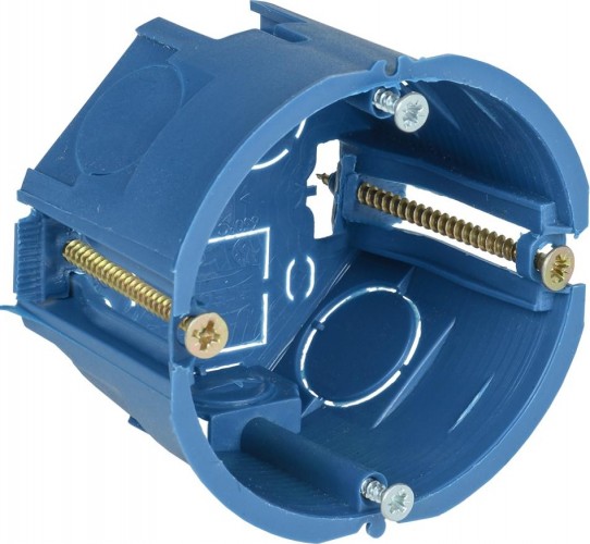 Установочная коробка IEK С3 d68х45 для полых стен (с саморез. и пласт. лапками) UKG10-068-045-000-P-UO