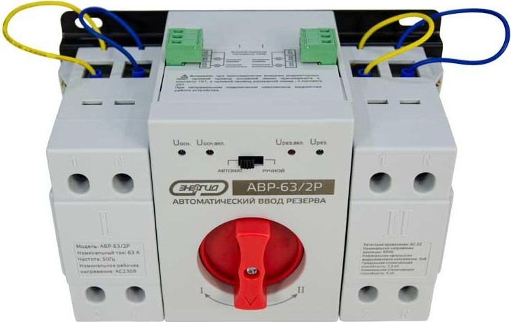Устройства автоматического ввода резерва ЭНЕРГИЯ АВР-63 Е0706-0001 - изображение 2
