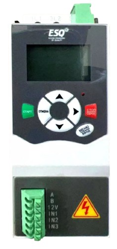 Устройство плавного пуска ESQ GS9mini-2d2 (5а, 380в, 2.2квт, встроенный шунтирующий контакто 08.05.001030