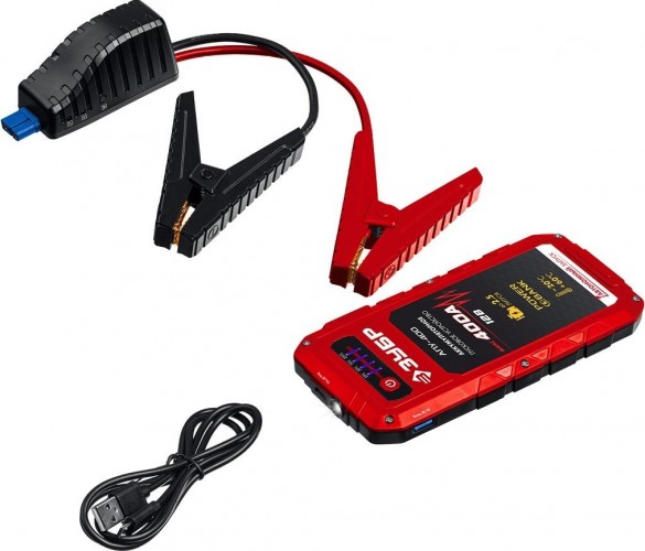 Устройство пусковое ЗУБР АПУ-400 аккумуляторное: 12В, макс. 400А 59322