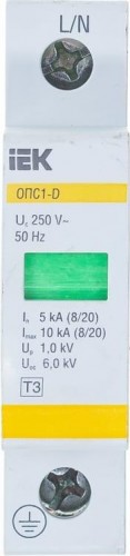 Устройство защиты перенапряжения IEK ОПС1-D 1P MOP20-1-D