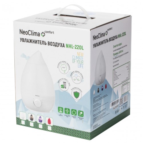 Увлажнитель воздуха NEOCLIMA NHL-220L бел. ультразвуковой, объем 2,3 л 00000021355 - изображение 4