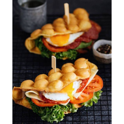 ВАФЕЛЬНИЦА ДЛЯ ГОНКОНГСКИХ ВАФЕЛЬ AIRHOT WB-HK1 BUBBLE WAFFLE - изображение 2