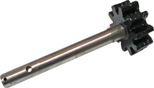 Вал + шестерня Профмаш , СПЕЦИАЛИСТ Б-180, 200, 220, 10 зуб. (2 отверстия под штифт)