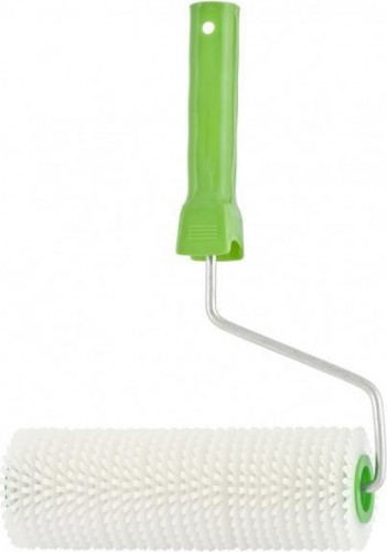 Валик для наливных полов СИБРТЕХ 240 мм игольчатый с ручкой 81101