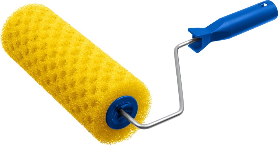 Валик малярный с ручкой ЗУБР ГОРОШЕК 80/240 мм 0369-24_z01