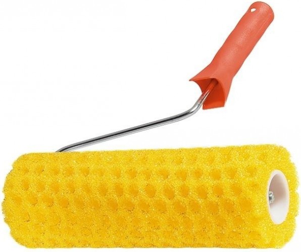 Валик малярный стержневой MATRIX СТРУКТУРНЫЙ "горошек", 230 мм поролоновый с ручкой, d-80 мм, d ручки-6 мм// 80222