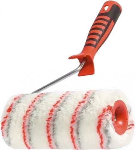 Валик малярный стержневой MATRIX "нейлон люкс" с двухкомп-ой ручкой,250 мм,ворс 18 "нейлон люкс" с двухкомп-ой ручкой,250 мм,ворс 18  80653