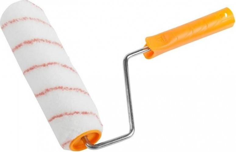 Валик малярный стержневой STAYER NYLON ПОЛИАМИД в сборе, ворс 12мм, бюгель 8мм, 48х240мм, profi 0316-24