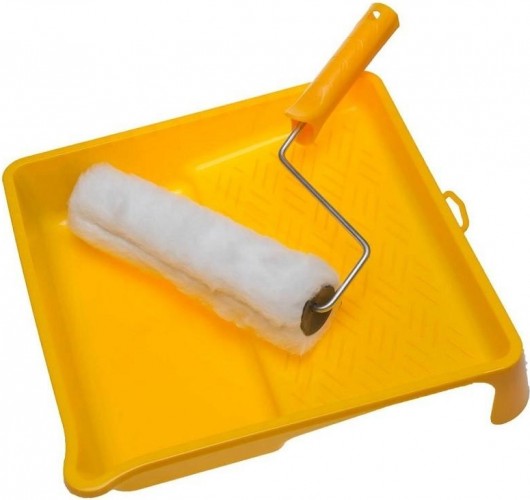 Валик малярный стержневой STAYER ВЕСТАН набор с ванночкой, 240мм 0540-24