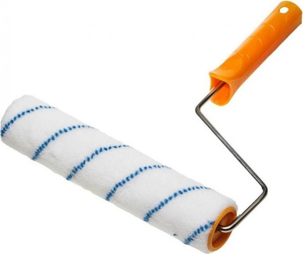 Валик малярный стержневой STAYER NYLON ПОЛИАМИД в сборе, ворс 6мм, бюгель 6мм, 40х240мм, master 03041-24