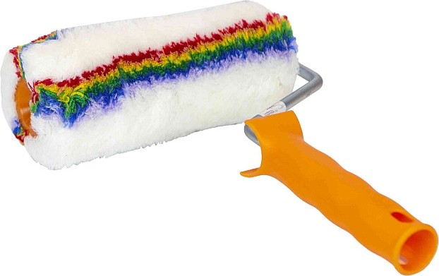 Валик малярный стержневой Sturm 9040-22-175S с ручкой 175 мм, ворс 18 мм, d=47мм, ручка d=8мм,