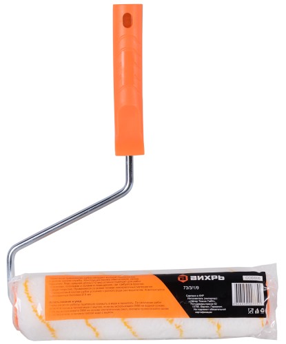 Валик малярный стержневой ВИХРЬ ПРОФ 250мм х 48мм для всех типов работ и лкм 73/3/1/9 - изображение 3