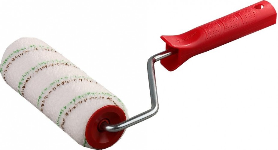 Валик малярный стержневой ЗУБР МИКРОТЕКС ворс 9мм, ручка 8мм, d=48/250мм, эксперт 03541-25