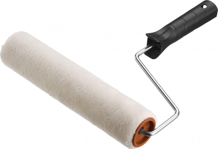 Валик малярный стержневой ЗУБР МАСТЕР велюр 40, 240 мм, d=40 мм, ворс 4 мм, ручка d=6 мм 03547-24_z01