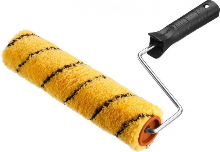 Валик малярный стержневой ЗУБР "ОПТИМА-ДУАЛОН" 240 мм, d=40 мм, ворс 12 мм, ручка d=6 мм, 03518-24_z01