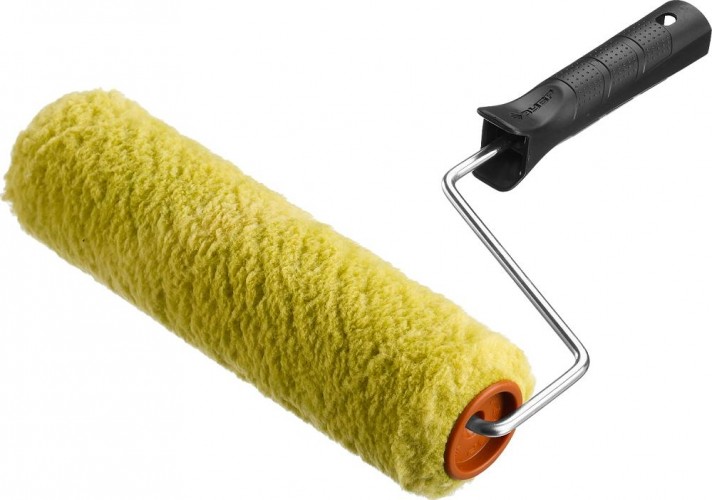 Валик малярный стержневой ЗУБР СИНТЕКС 40 40, 240 мм, d=40 мм, ворс 18 мм, ручка d=6 мм, 03515-24_z01