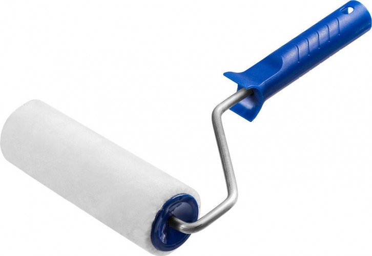 Валик малярный стержневой ЗУБР ВЕЛЮР 48 180 мм, d=48 мм, ворс 4 мм, ручка d=8 мм, 03514-18