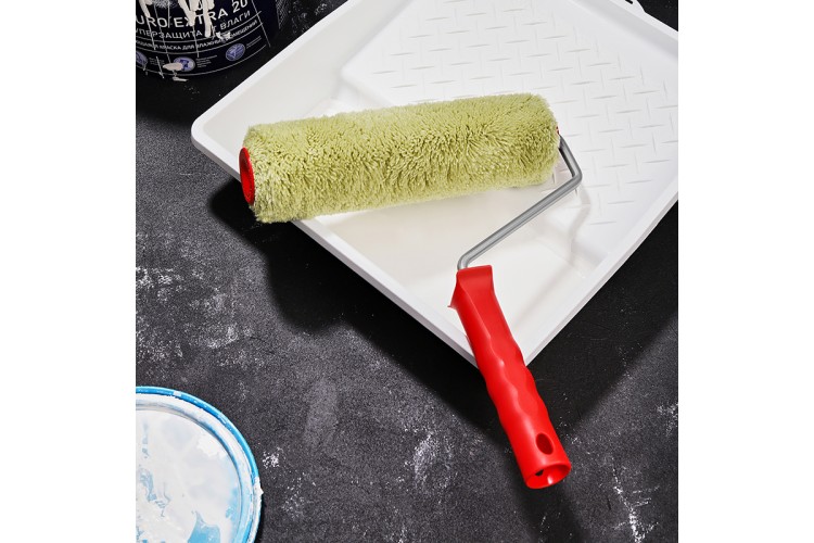 Валик REXANT 89-0002 полиакрил зеленый, ворс 18 мм, 240 мм, ø 42 мм - изображение 5