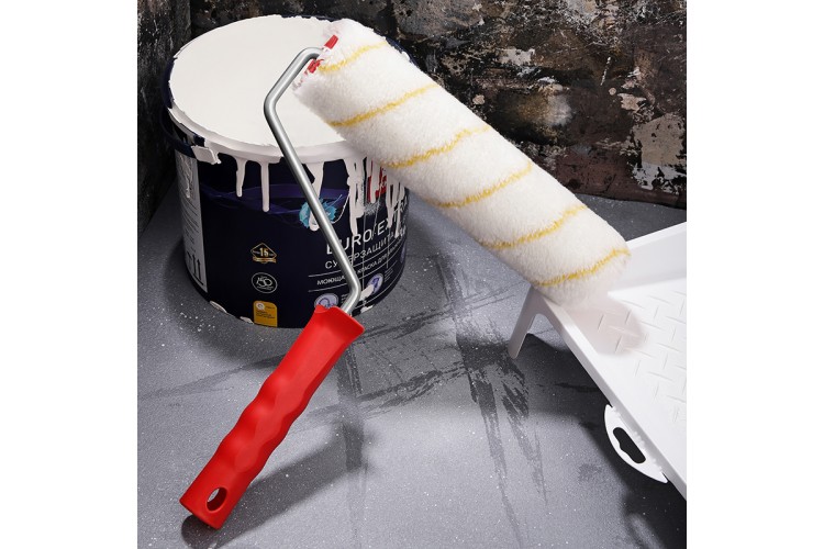 Валик REXANT 89-0010 полиамид желтой полосой, ворс 11 мм, 240 мм, ø 42 - изображение 4