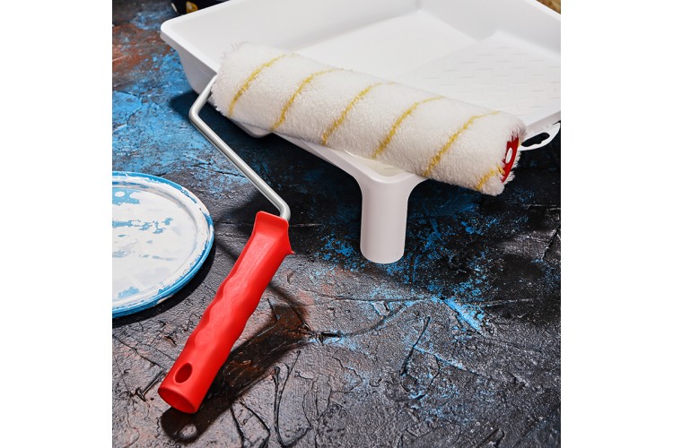 Валик REXANT 89-0010 полиамид желтой полосой, ворс 11 мм, 240 мм, ø 42 - изображение 5