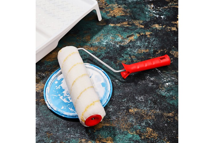 Валик REXANT 89-0026 полиамид желтой полосой, ворс 11 мм, 240 мм, ø 42 - изображение 5