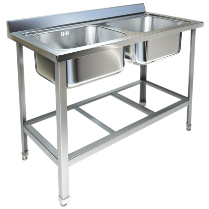 Ванна моечная двухсекционная ТЕХНО-ТТ ВМ-21/557 краш