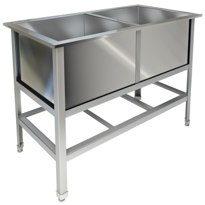 Ванна моечная двухсекционная ТЕХНО-ТТ ВМ-22/530 нерж