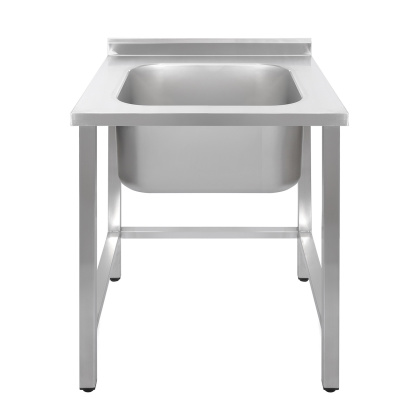 Ванна моечная односекционная Luxstahl ВМ1 7/7/8.5 (0.8) без фартука