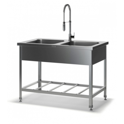 Ванна цельнотянутая двухсекционная ВМРЦ-Н (1200х700х870 глубина - 300 мм)