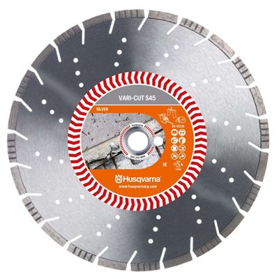 Алмазный диск VARI-CUT S45 (VN45) 350-25,4 HUSQVARNA 5798174-20 /5430672-42 (бетон, ж/бетон, кирпич)