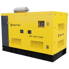 Дизельный генератор Vektor AD-100Y-T400 в шумозащитном кожухе - изображение 8