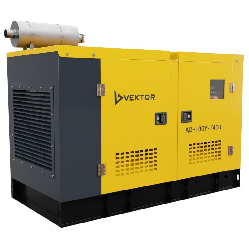 Дизельный генератор Vektor AD-100Y-T400 в шумозащитном кожухе с АВР - изображение 3