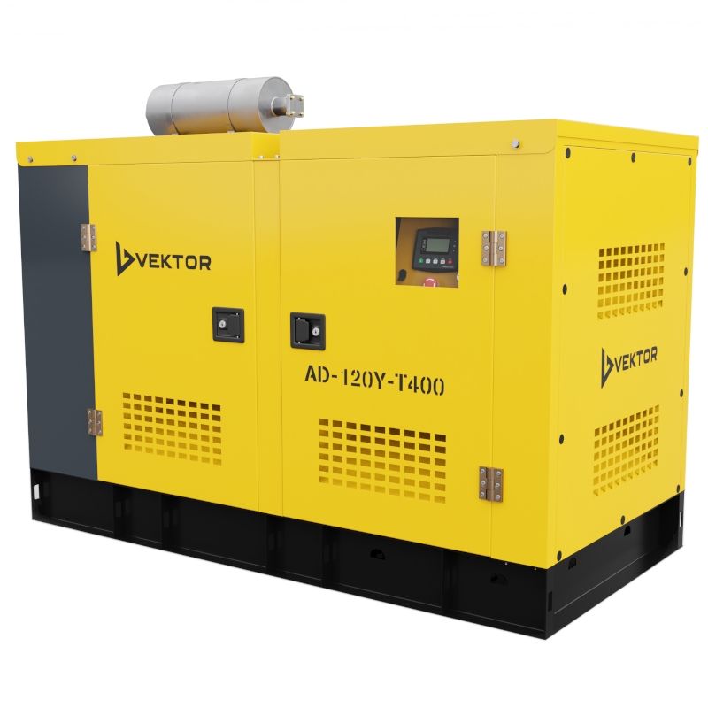 Дизельный генератор Vektor AD-120Y-T400 в шумозащитном кожухе с АВР - изображение 2