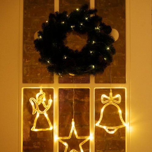 Венок еловый Neon-Night с шишками d45 см, литой 307-144 - изображение 3