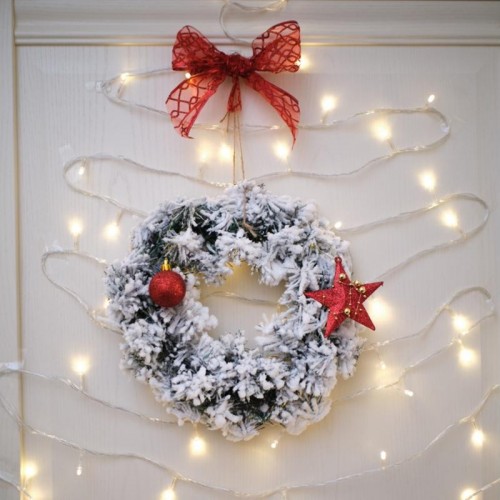 Венок еловый Neon-Night заснеженный d30 см, ПВХ 307-146 - изображение 4