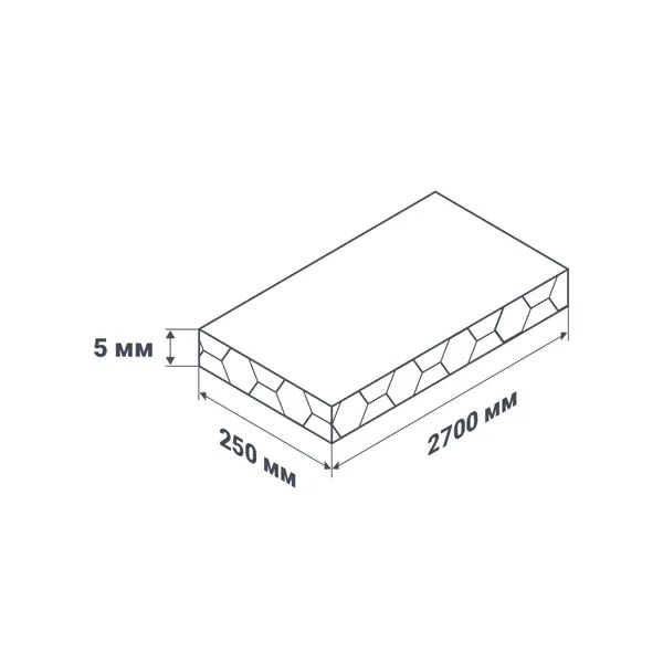 Стеновая панель ПВХ VENTA Сосна бежевая 2700x250x5 мм 0.675 м2 - изображение 5