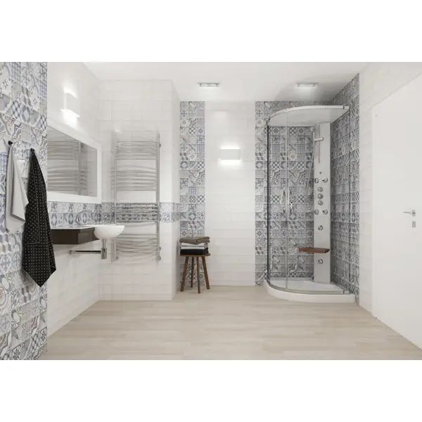 Стеновая панель ПВХ VENTA Плитка цветная 2700x375x8 мм 1.013 м2 - изображение 4