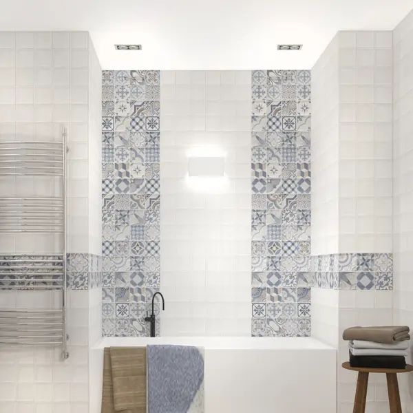 Стеновая панель ПВХ VENTA Плитка цветная 2700x375x8 мм 1.013 м2 - изображение 5