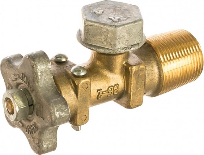 Вентиль балонный НЗГА ВБ-2 пропановый 00000000009