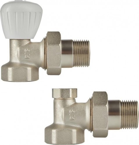 Вентили ручной регулировки угловой (набор 2 шт) ROYAL THERMO PIANO  3/4" RTE 53.011 НС-1410617