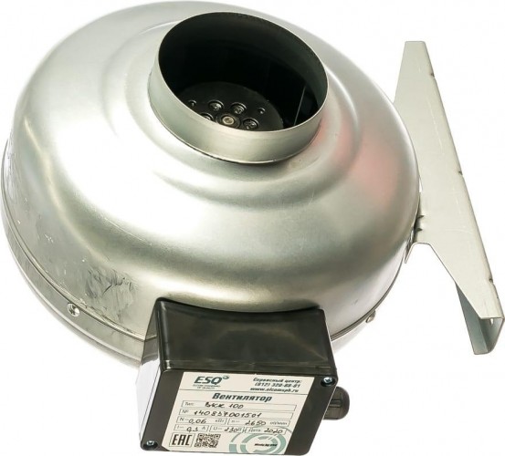 Вентилятор канальный ESQ ВКК-100 03.05.217809 - изображение 2