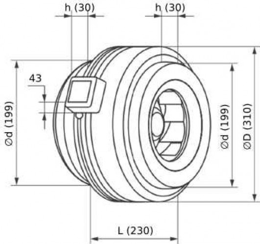 Вентилятор канальный ESQ ВКК-200 03.05.217812 - изображение 5