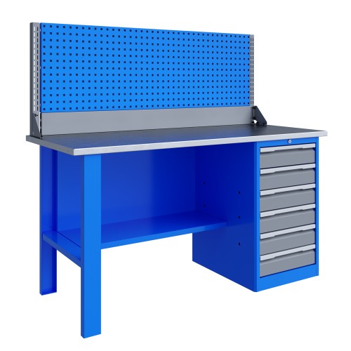 Верстак однотумбовый ВЕРСТАКОФФ TNC 161.16.3-1 125150