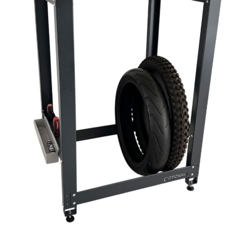 Верстак с деревянной столешницей СОРОКИН Small и траверсами для хранения мотоколес 35.22 - изображение 2