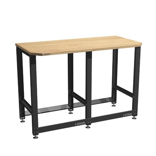 Верстак с деревянной столешницей СОРОКИН Standart и траверсами для хранения колес 35.42