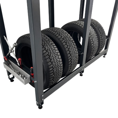 Верстак с металлической столешницей СОРОКИН Standart и траверсами для хранения колес 35.43 - изображение 2